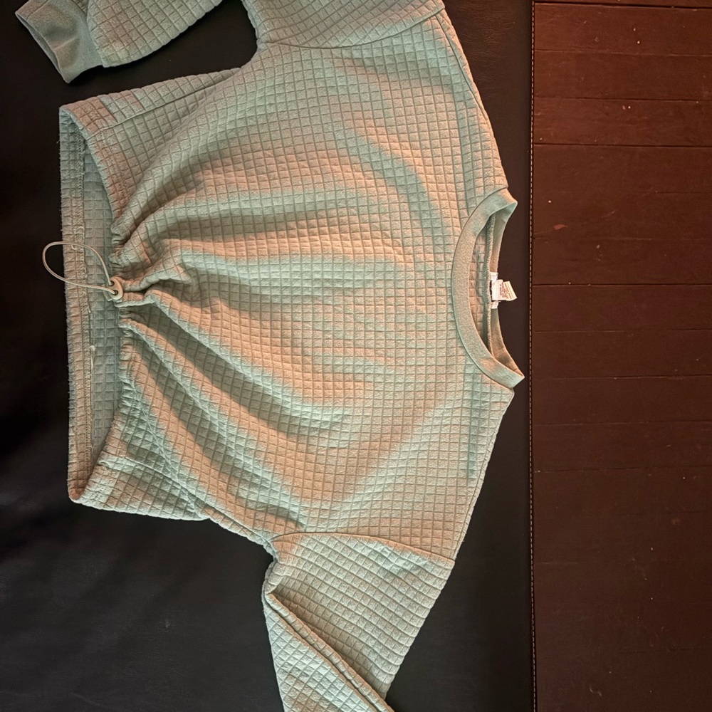 Women's Green Crew Neck Sweater